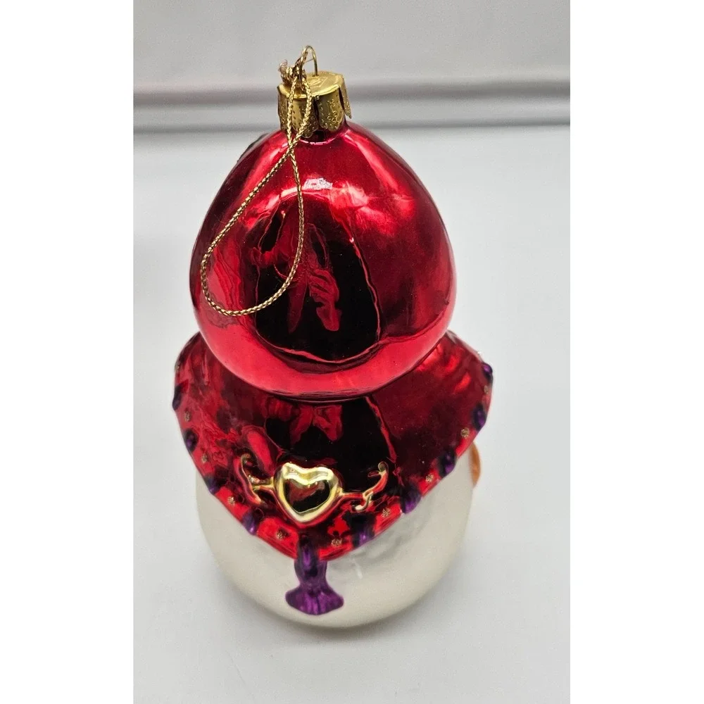 Brass Key Christmas Treasures Glass Snowman Ornament Red Cape Squirrel Bell Box